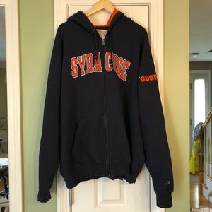 Champion XXL Syracuse Zip Up Hooded Sweatshirt